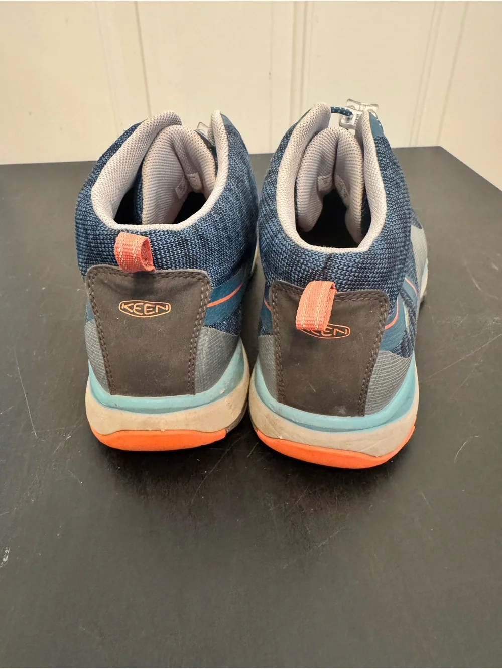 Keen Terradora Mid Waterproof Hiking Shoes Boots Women’s US 6 Aqua Blue/Coral